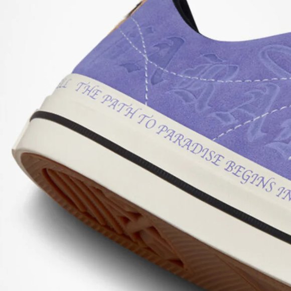 Converse Cons x Paradise Sean Pablo One Star Pro OX WILD LILAC/BLACK/EGRET A0437 - Picture 5 of 15